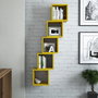 Hanah Home Estantería de Pared Bohemia Amarilla (5 Piezas)